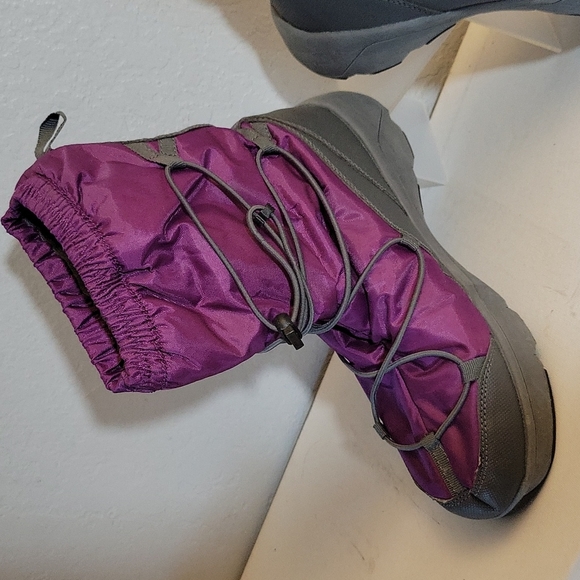 LANDS END Fushia Winter Bungie Boots 9B - Picture 4 of 11